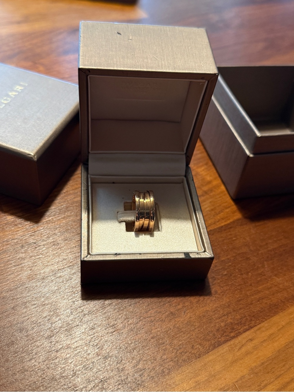 Bvlgari Rose Gold Multi-Band Ring